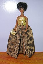 Euro Gold & Animal Ballgown + Purse