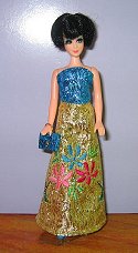 Embroidered Flowers Gown