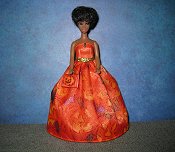 Jack O Lantern Ballgown with purse (lined)