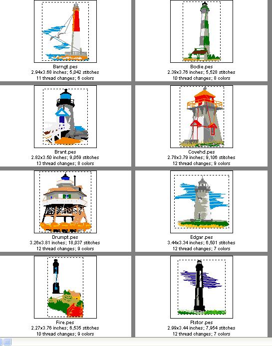 New England East Coast Lighthouses--Page 1