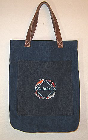 Denim Book Tote Bag