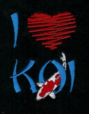 I Love Koi  (4x4)