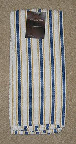 Kitchen towel blue & gold