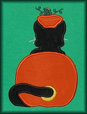 Kitty In Pumpkin (Back)