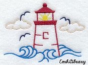 Lighthouse graphic (small)--great for handtowels